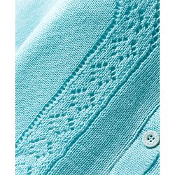 Babyhug Knitted Full Sleeves Solid Sweater Set - Light Blue