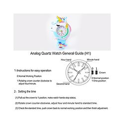Babyhug Unicorn Shaped Analog Watch Free Size - Light Blue