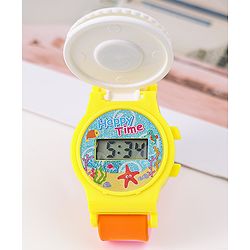 Babyhug Free Size Digital Watch With Floral Applique - Multicolour
