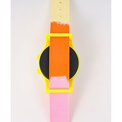 Babyhug Free Size Digital Watch With Floral Applique - Multicolour