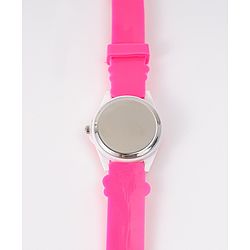 Babyhug Free Size Digital Watch With Floral & Bee Applique - Light Blue