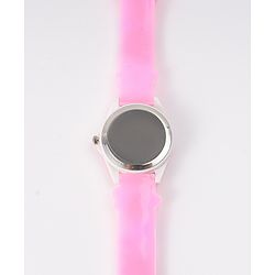 Babyhug Free Size Digital Watch With Floral & Bee Applique - Light Blue