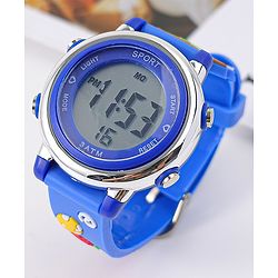 Babyhug Free Size Digital Watch with Dino Applique - Blue