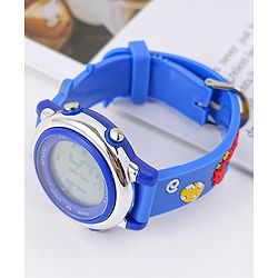 Babyhug Free Size Digital Watch with Dino Applique - Blue