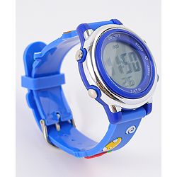 Babyhug Free Size Digital Watch with Dino Applique - Blue