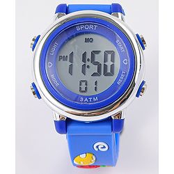 Babyhug Free Size Digital Watch with Dino Applique - Blue