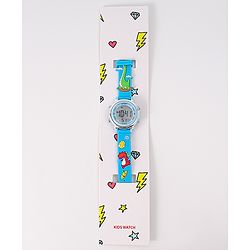 Babyhug Free Size Digital Watch with Dino Applique - Blue