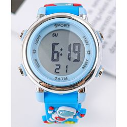 Babyhug Free Size Digital Watch - Light Blue