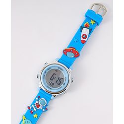 Babyhug Free Size Digital Watch - Light Blue