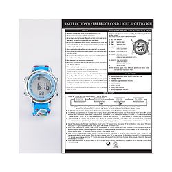 Babyhug Free Size Digital Watch - Light Blue