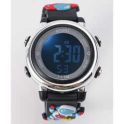 Babyhug Free Size Digital Watch - Light Blue