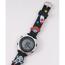 Babyhug Free Size Digital Watch - Light Blue