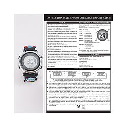Babyhug Free Size Digital Watch - Light Blue