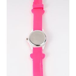 Babyhug Analog Watch with Floral & Butterfly Design - Fuchsia