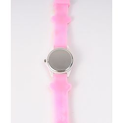 Babyhug Analog Watch with Floral & Butterfly Design - Pink