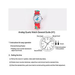 Babyhug Analog Watch with Dino Design - Red