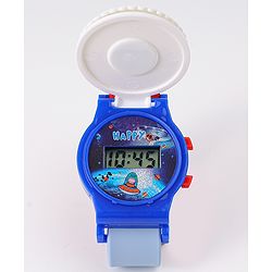 Babyhug Free Size Digital Watch With Astronaut Applique - Blue