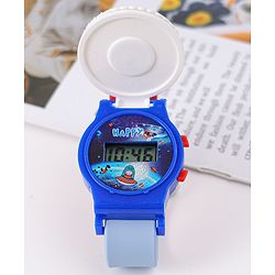 Babyhug Free Size Digital Watch With Astronaut Applique - Blue