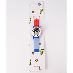 Babyhug Free Size Digital Watch With Astronaut Applique - Blue