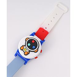 Babyhug Free Size Digital Watch With Astronaut Applique - Blue