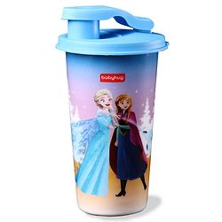Babyhug Disney Frozen Stainless Steel Flip Flop Sipper 300ml - Light Blue| Spill Proof| Indoor and Outdoor| School Sipper| Hot & Cold Beverages