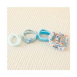 Babyhug Rubber Bands & Scrunchies Sets with Floral Applique - Light Blue