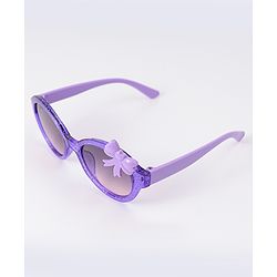 Babyhug Sunglasses With Bow Applique - Purple