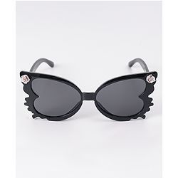 Babyhug Heart Shaped Sunglasses with Floral Applique - Beige