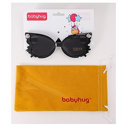 Babyhug Heart Shaped Sunglasses with Floral Applique - Beige