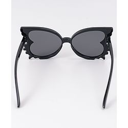 Babyhug Heart Shaped Sunglasses with Floral Applique - Beige
