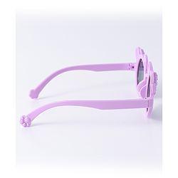 Babyhug Solid Coloured Sunglasses With Bow Design - Purple
