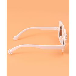 Babyhug Solid Coloured Sunglasses With Bow Design - White