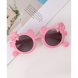 Babyhug Solid Coloured Sunglasses With Bow Design - White