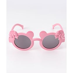 Babyhug Solid Coloured Sunglasses With Bow Design - White