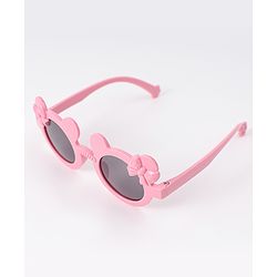 Babyhug Solid Coloured Sunglasses With Bow Design - White