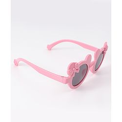 Babyhug Solid Coloured Sunglasses With Bow Design - White