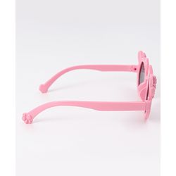 Babyhug Solid Coloured Sunglasses With Bow Design - White