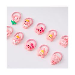 Babyhug Free Size Rubber Bands With Applique Pack Of 10 - Multi Colour