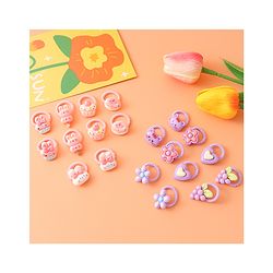 Babyhug Free Size Rubber Bands With Applique Pack Of 20 - Multi Colour