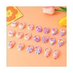 Babyhug Free Size Rubber Bands With Applique Pack Of 20 - Multi Colour