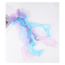 Babyhug Hair Clip with Bow & Butterfly Applique - Pink & Plum