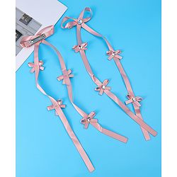 Babyhug Free Size Bow & Butterfly Clips Pack of 2 - Pink