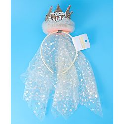 Babyhug Hair Bands With Tiara - Pink