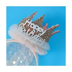 Babyhug Hair Bands With Tiara - Pink
