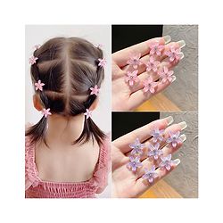 Babyhug Hair Pins And Clips Pack Of 10 - Pink