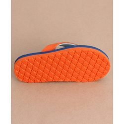 Cute Walk by Babyhug Casual Slip On Flip Flops with Animal Print - Blue & Orange