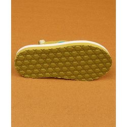 Cute Walk by Babyhug Flip Flop With Tropical Theme Print - White & Green