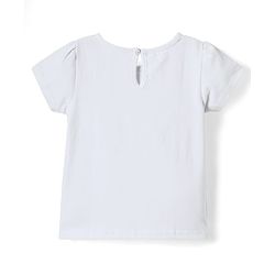 Babyhug Cotton Woven Checks Frock & Half Sleeves Inner Tee With Strawberry Embroidery - Green & White