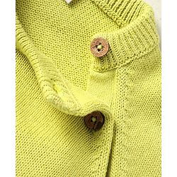 Babyhug Organic Cotton Knit Full Raglan Sleeves Sweater Set with Cap & Cat Patch Detailing - Teal Blue