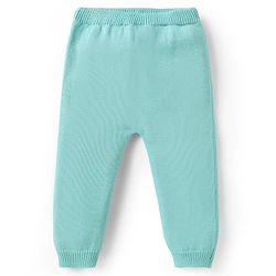 Babyhug Organic Cotton Knitted Full Sleeves Striped Sweater Set with Cap Penguin Design - Grey
